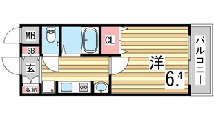 新開地駅 徒歩1分 2階の物件間取画像